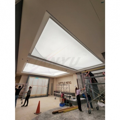 公司大廳天花板軟膜燈箱製作過程-4F.jpg