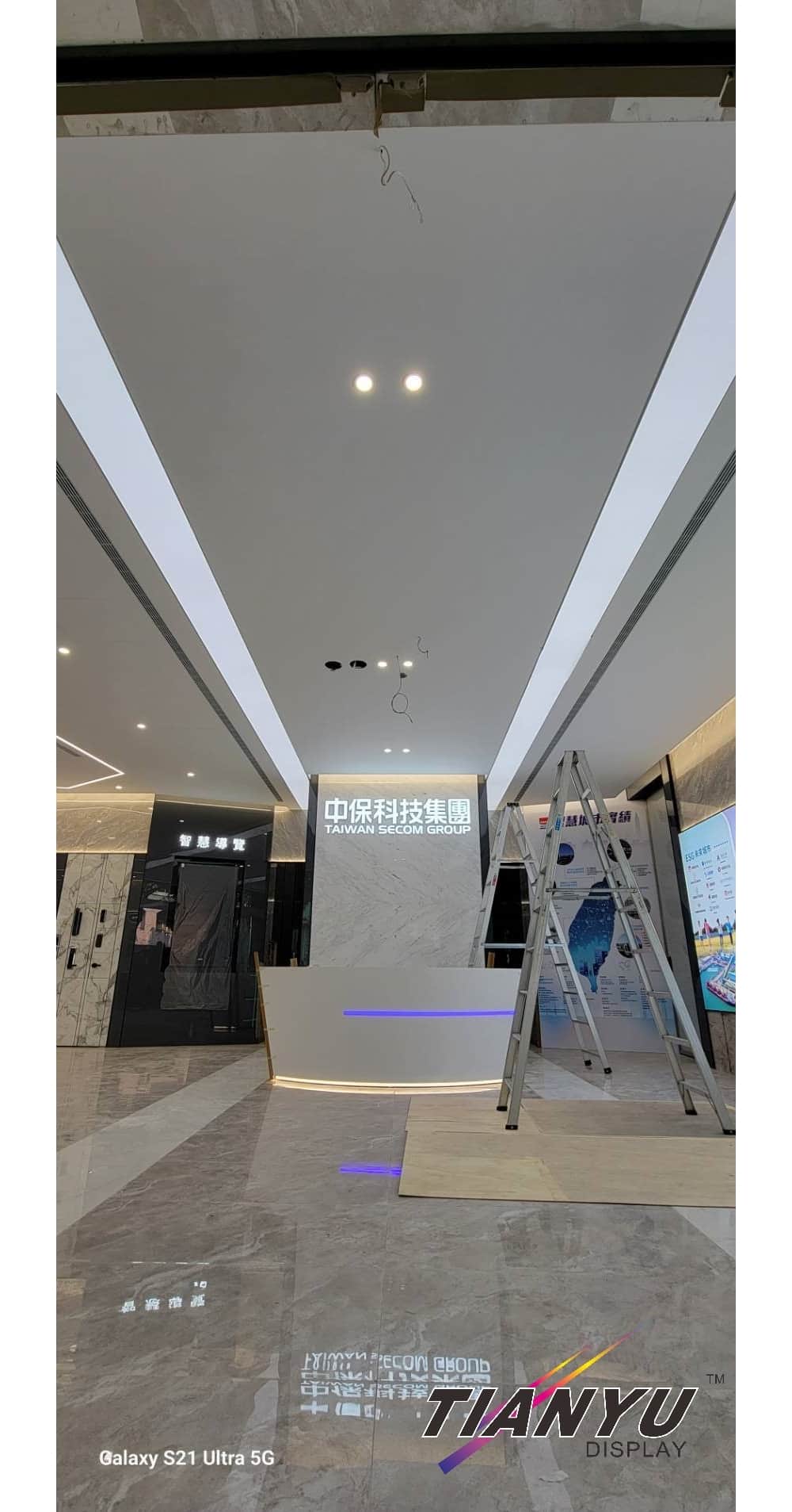 LED天花板卡布燈箱-軟膜燈箱客戶見證 Soft film light box,LED fabric light box-1