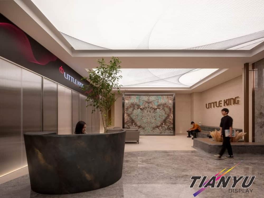 LED天花板卡布燈箱-軟膜燈箱客戶見證 Soft film light box,LED fabric light box-1