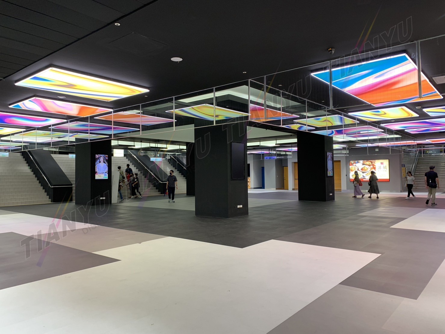 LED天花板卡布燈箱-軟膜燈箱客戶見證 Soft film light box,LED fabric light box