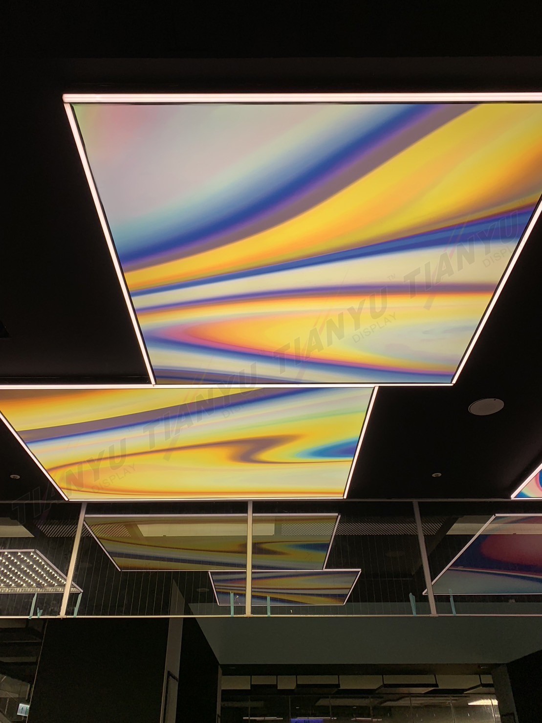 LED天花板卡布燈箱-軟膜燈箱客戶見證 Soft film light box,LED fabric light box