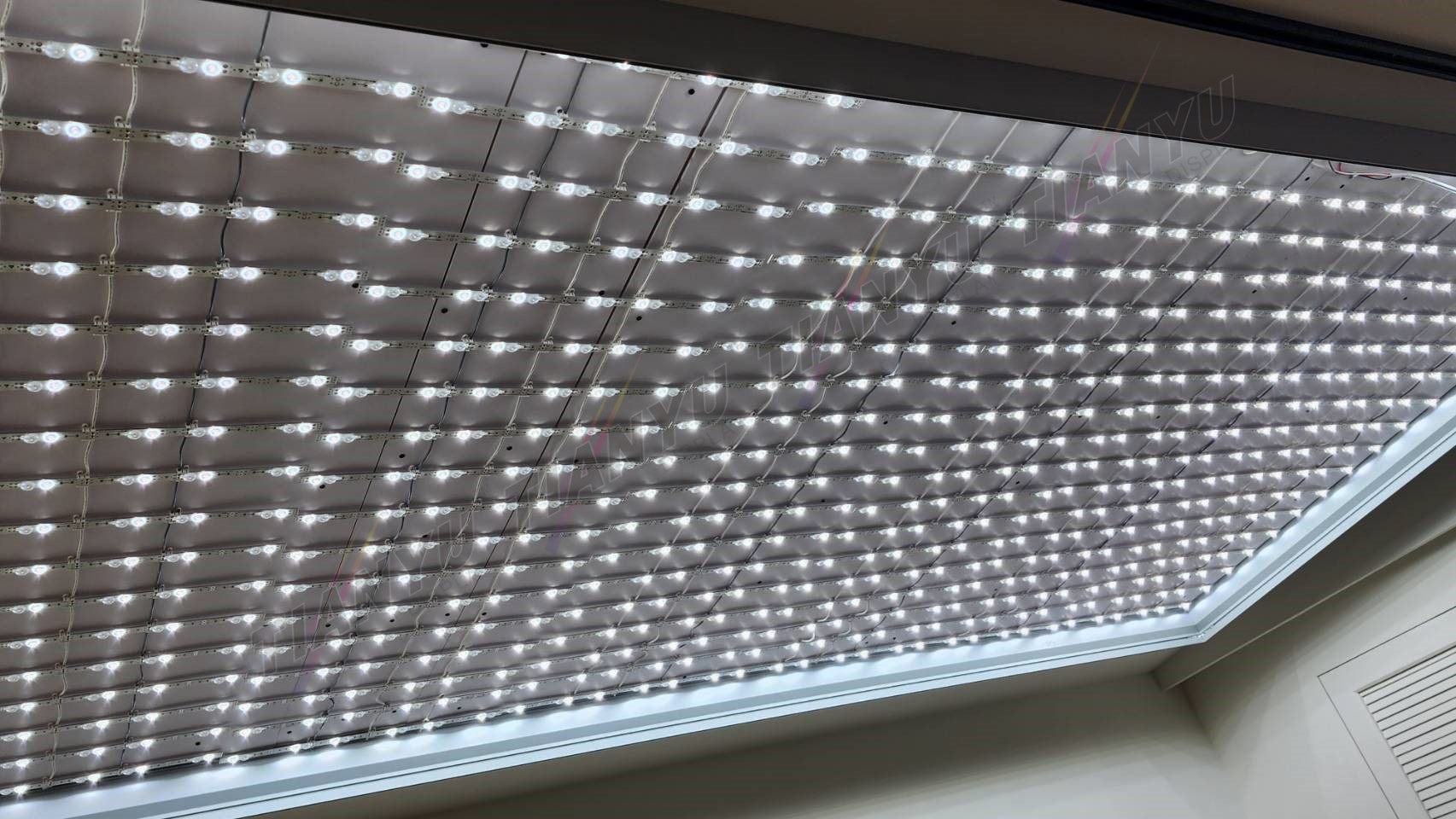 LED天花板卡布燈箱-軟膜燈箱客戶見證 Soft film light box,LED fabric light box