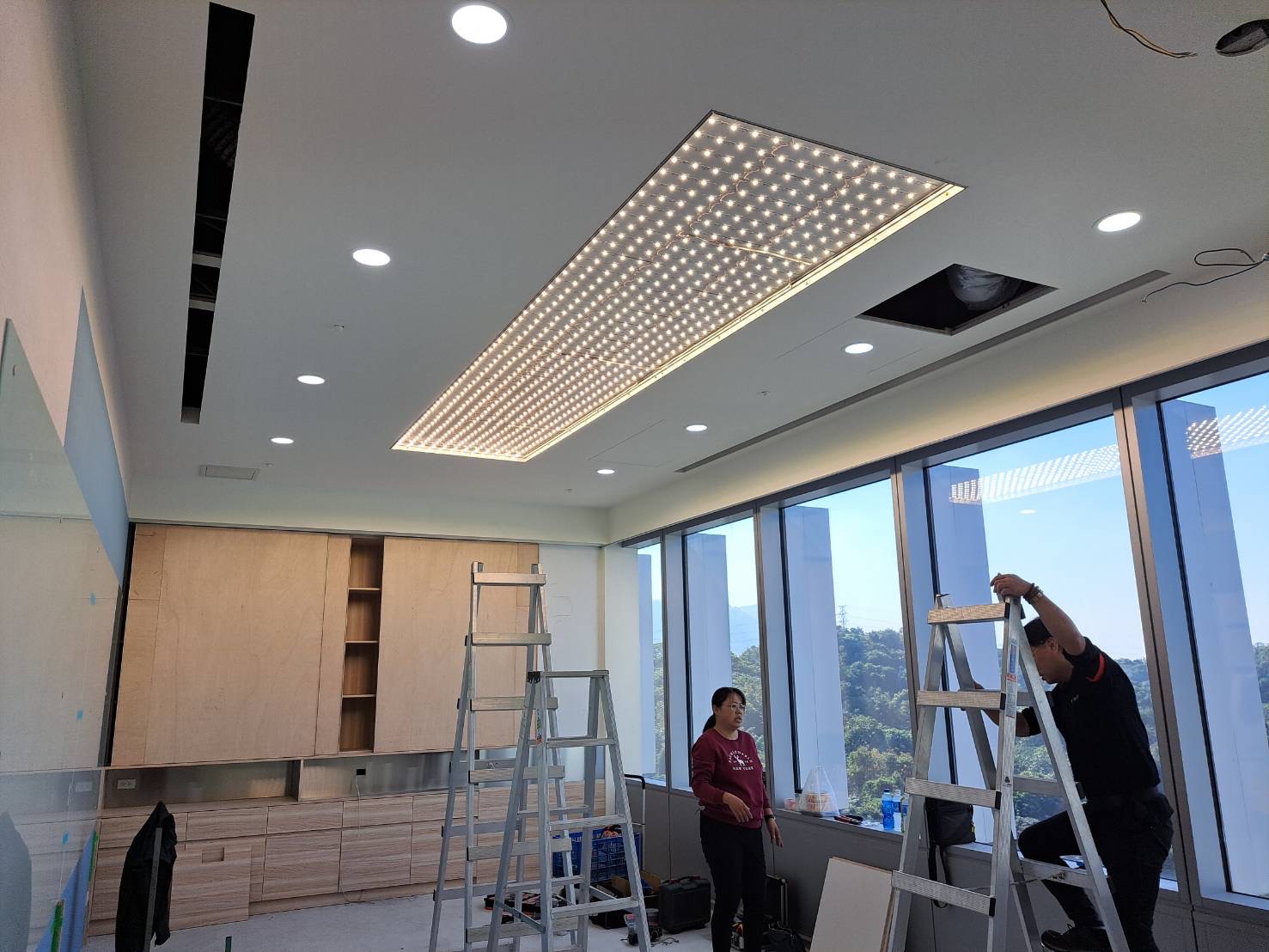 LED天花板卡布燈箱-軟膜燈箱客戶見證 Soft film light box,LED fabric light box-2