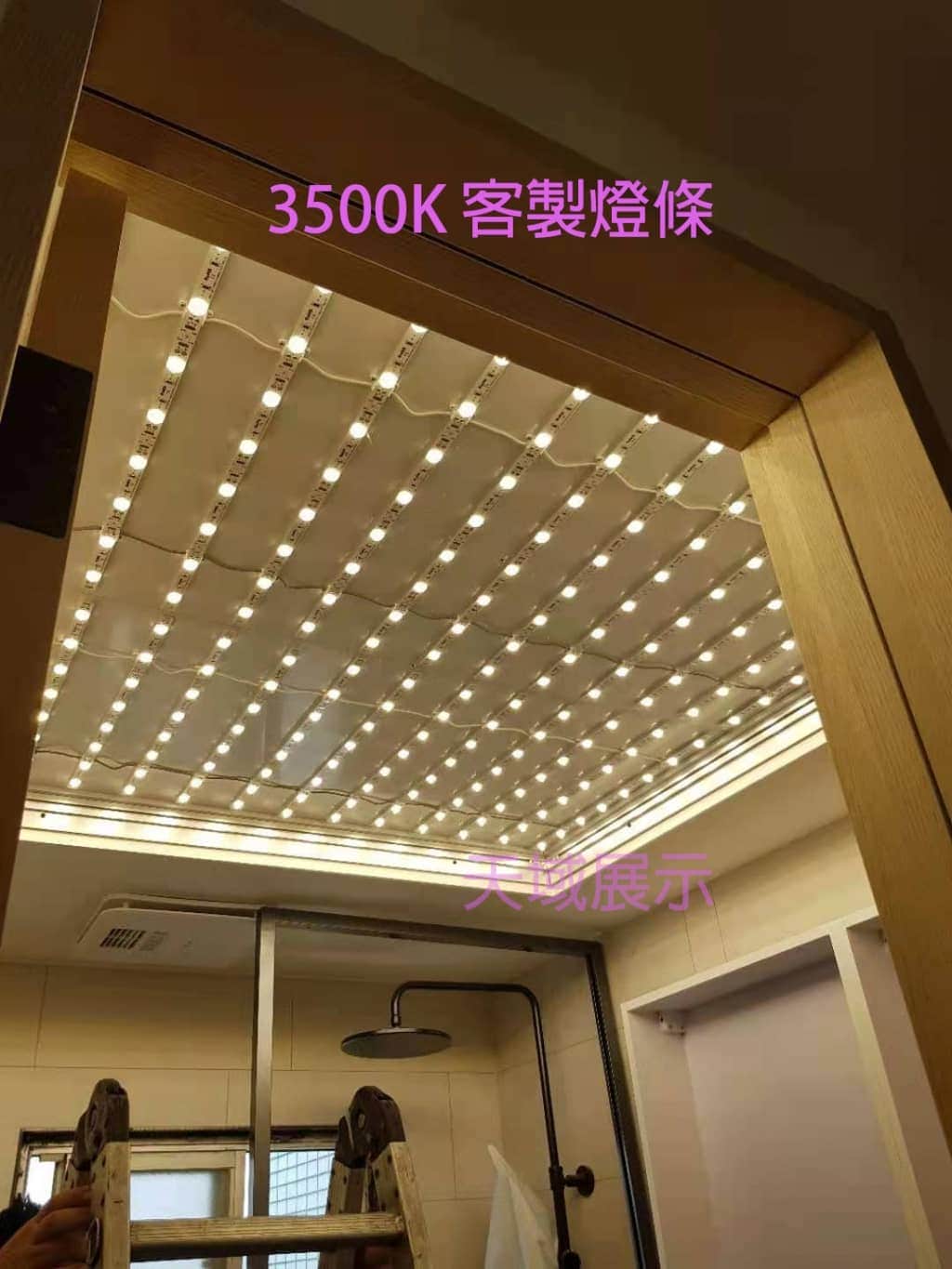 天域LED天花板卡布燈箱-軟膜燈箱客戶見證影片 Soft film light box,LED fabric light box