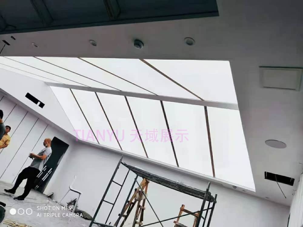 LED天花板卡布燈箱-軟膜燈箱客戶見證 Soft film light box,LED fabric light box-3