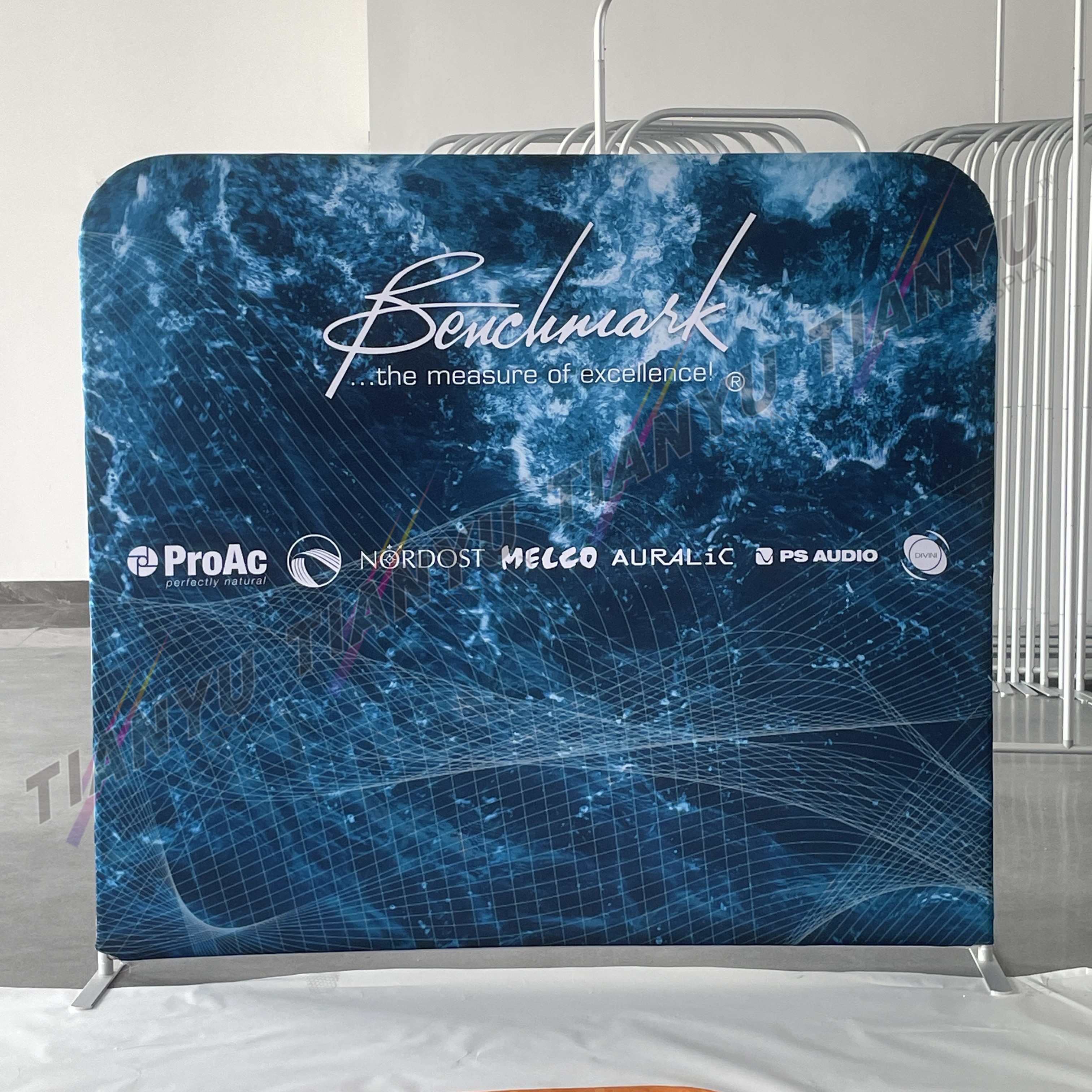 快幕秀展覽牆 Portable Exhibition Booth Background 圓角款式
