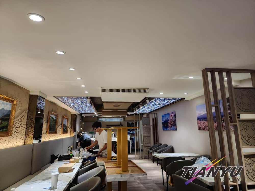 LED天花板卡布燈箱-軟膜燈箱客戶見證 Soft film light box,LED fabric light box-2