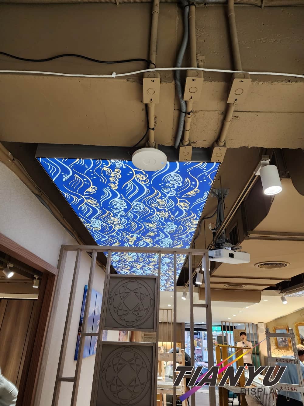 LED天花板卡布燈箱-軟膜燈箱客戶見證 Soft film light box,LED fabric light box-3