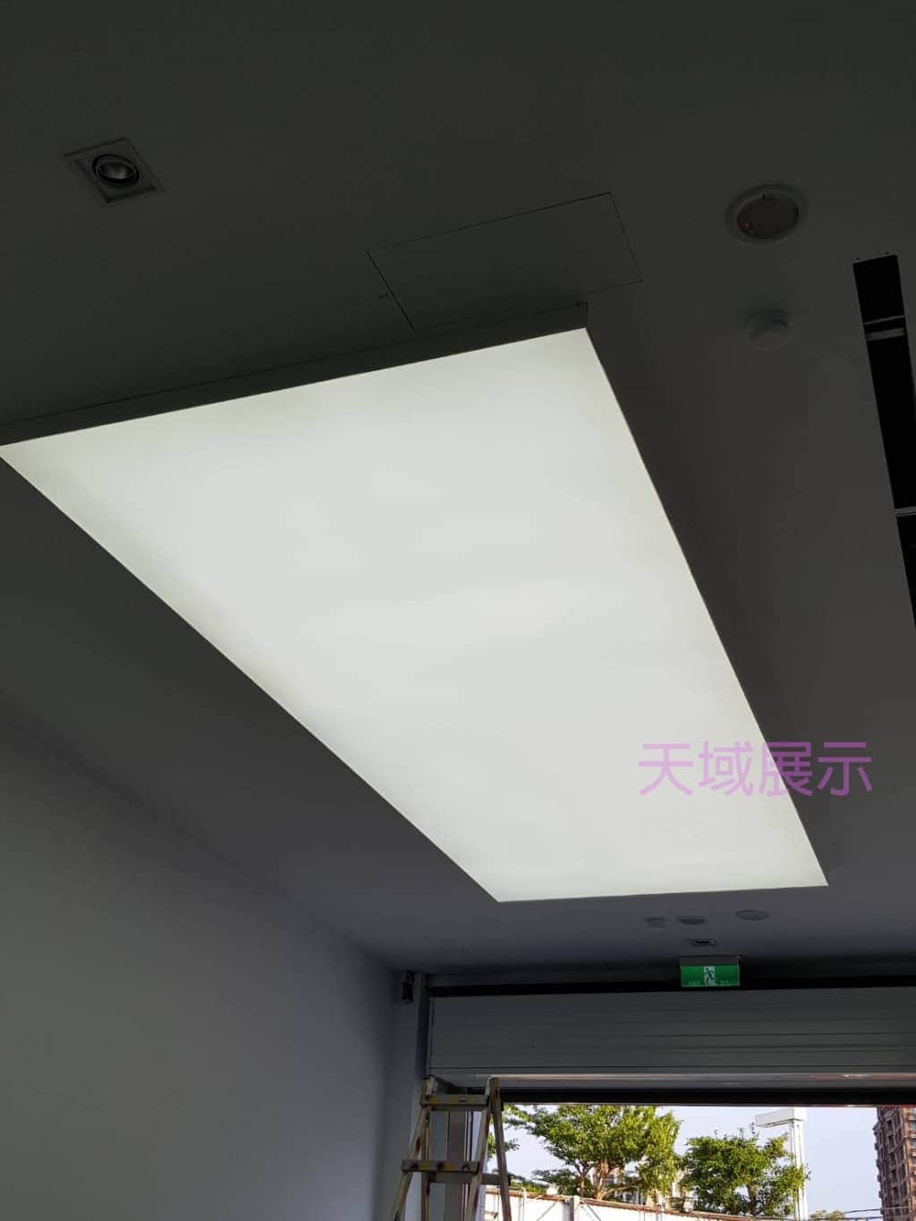 天域LED天花板卡布燈箱-軟膜燈箱客戶見證影片 Soft film light box,LED fabric light box