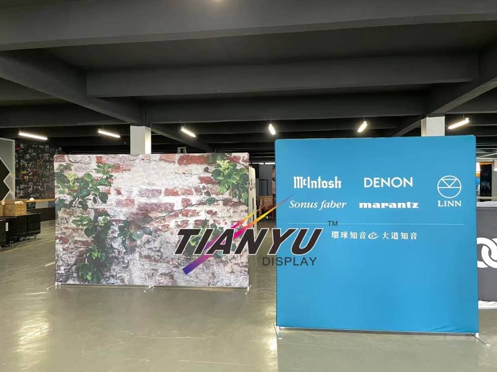 快幕秀展覽牆 Portable Exhibition Booth Background 直角款式-1