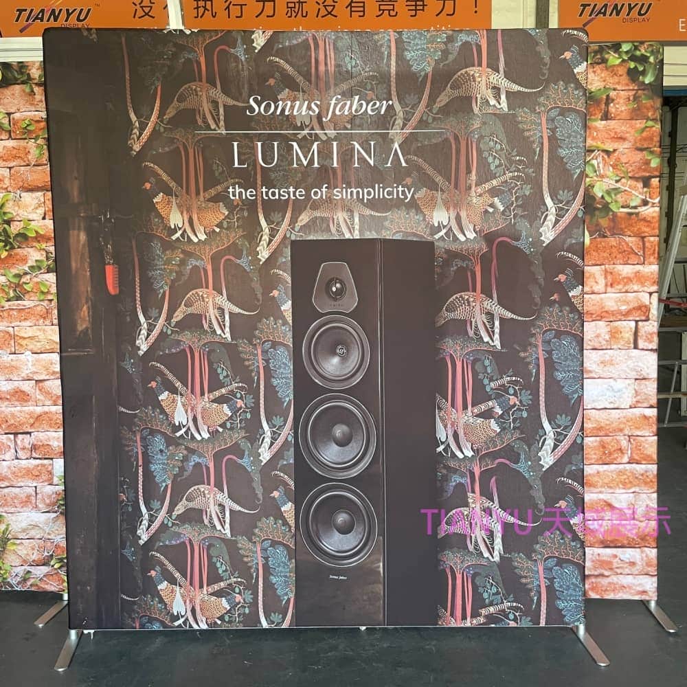 快幕秀展覽牆 Portable Exhibition Booth Background 直角款式