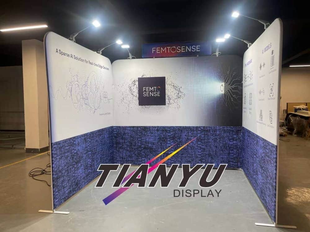 快幕秀展覽牆 Portable Exhibition Booth Background 圓角款式-1