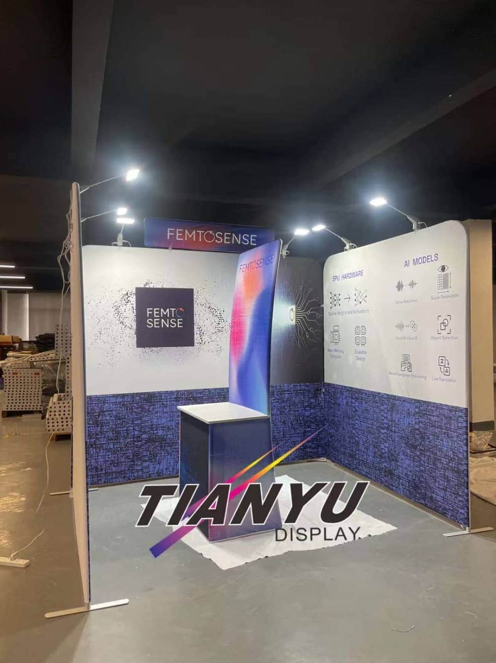 快幕秀展覽牆 Portable Exhibition Booth Background 圓角款式-2