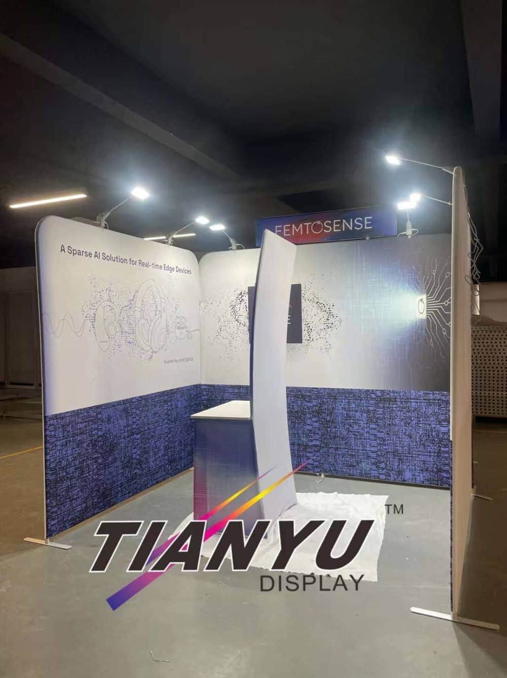 快幕秀展覽牆 Portable Exhibition Booth Background 圓角款式-3