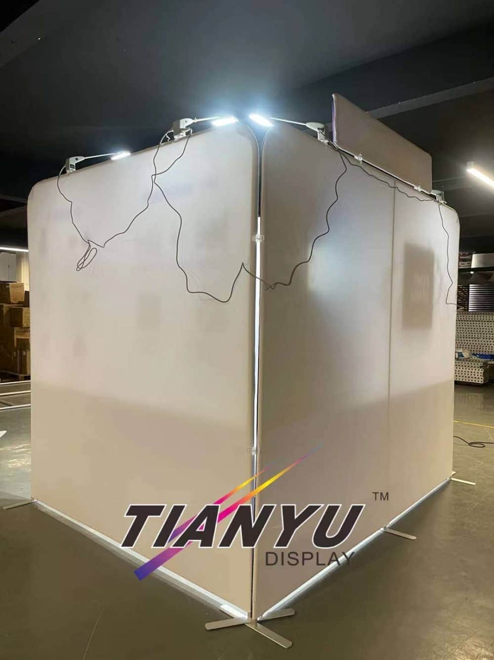 快幕秀展覽牆 Portable Exhibition Booth Background 圓角款式-4