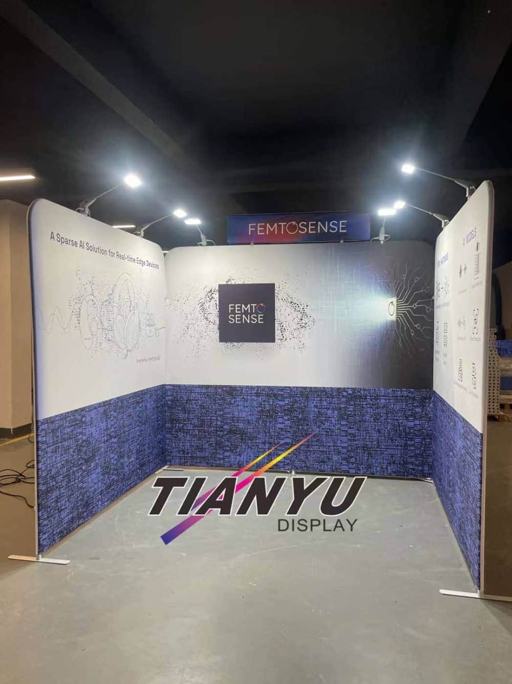 快幕秀展覽牆 Portable Exhibition Booth Background 圓角款式-6