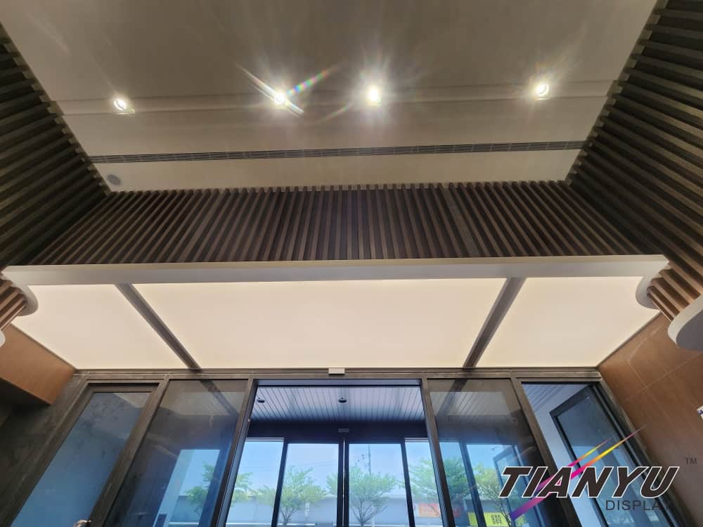 LED天花板卡布燈箱-軟膜燈箱客戶見證 Soft film light box,LED fabric light box-1