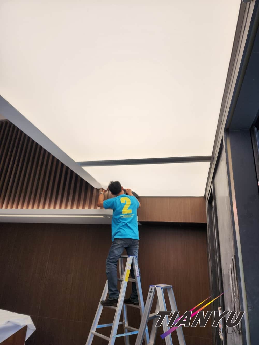 LED天花板卡布燈箱-軟膜燈箱客戶見證 Soft film light box,LED fabric light box-4