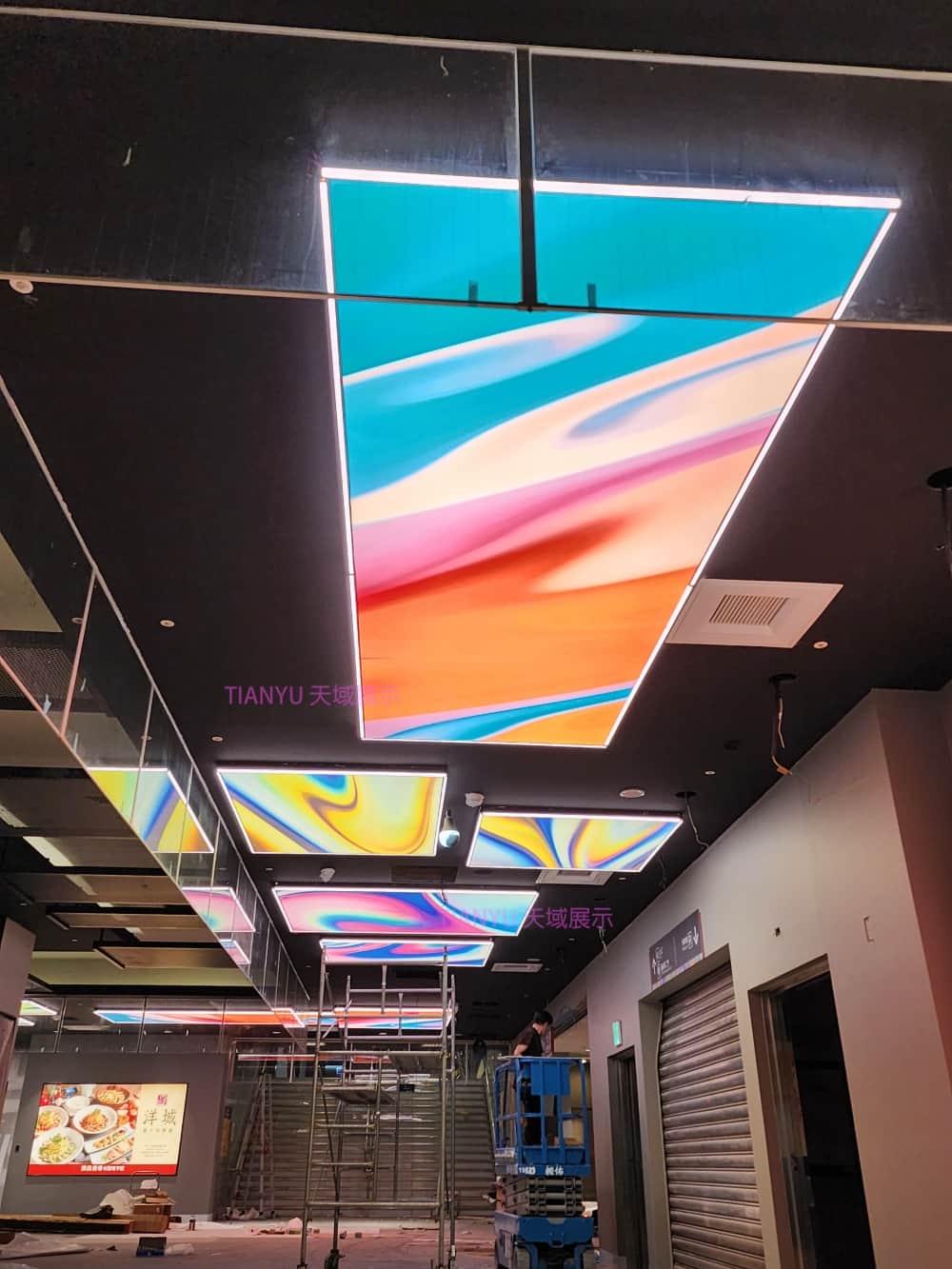 LED天花板卡布燈箱-軟膜燈箱客戶見證 Soft film light box,LED fabric light box-2