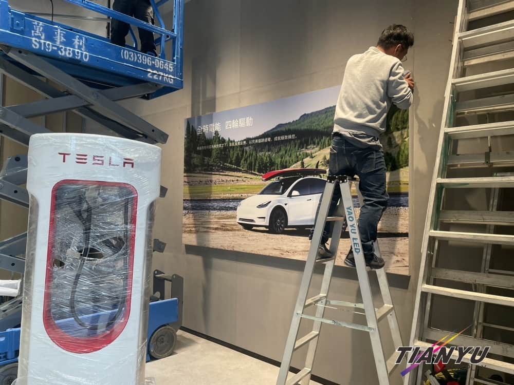 TESLR特斯拉卡布燈箱畫框