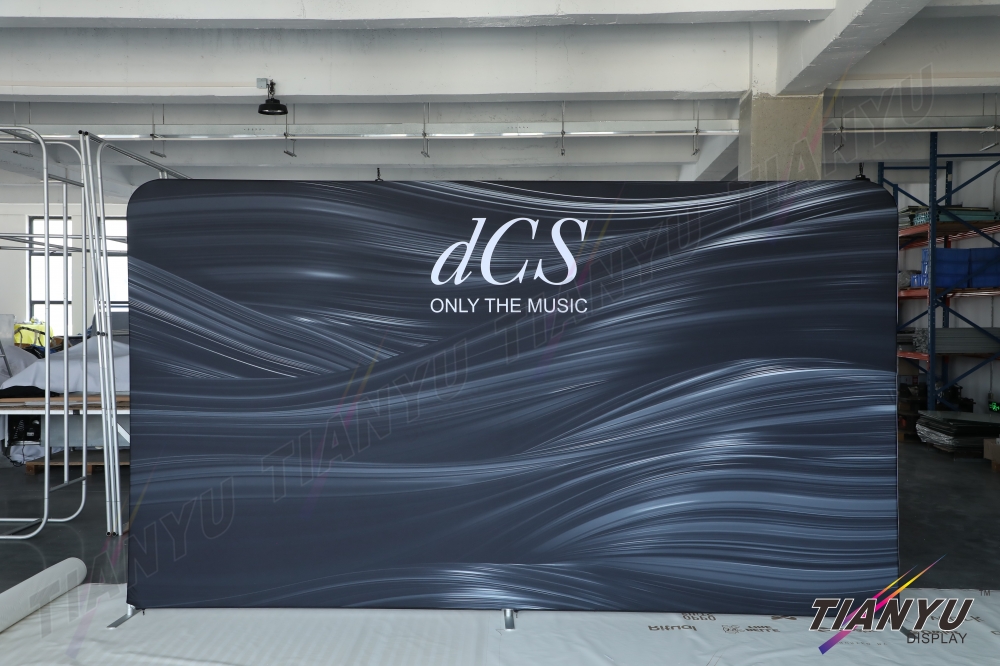 快幕秀展覽牆 Portable Exhibition Booth Background 圓角款式-1