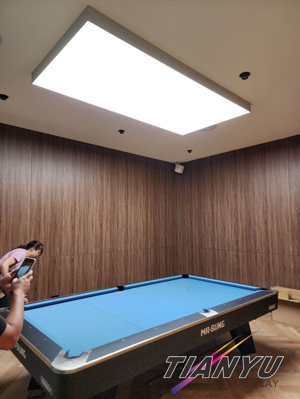 LED天花板卡布燈箱-軟膜燈箱客戶見證 Soft film light box,LED fabric light box-2