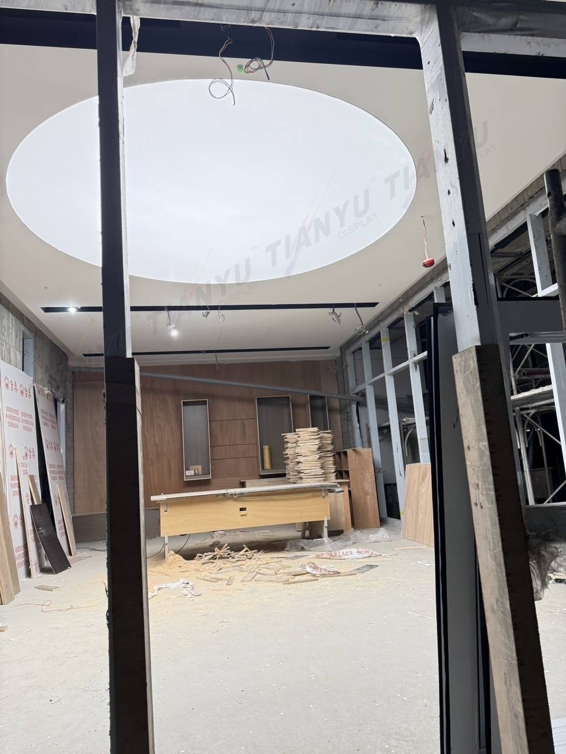 LED天花板卡布燈箱-軟膜燈箱客戶見證 Soft film light box,LED fabric light box