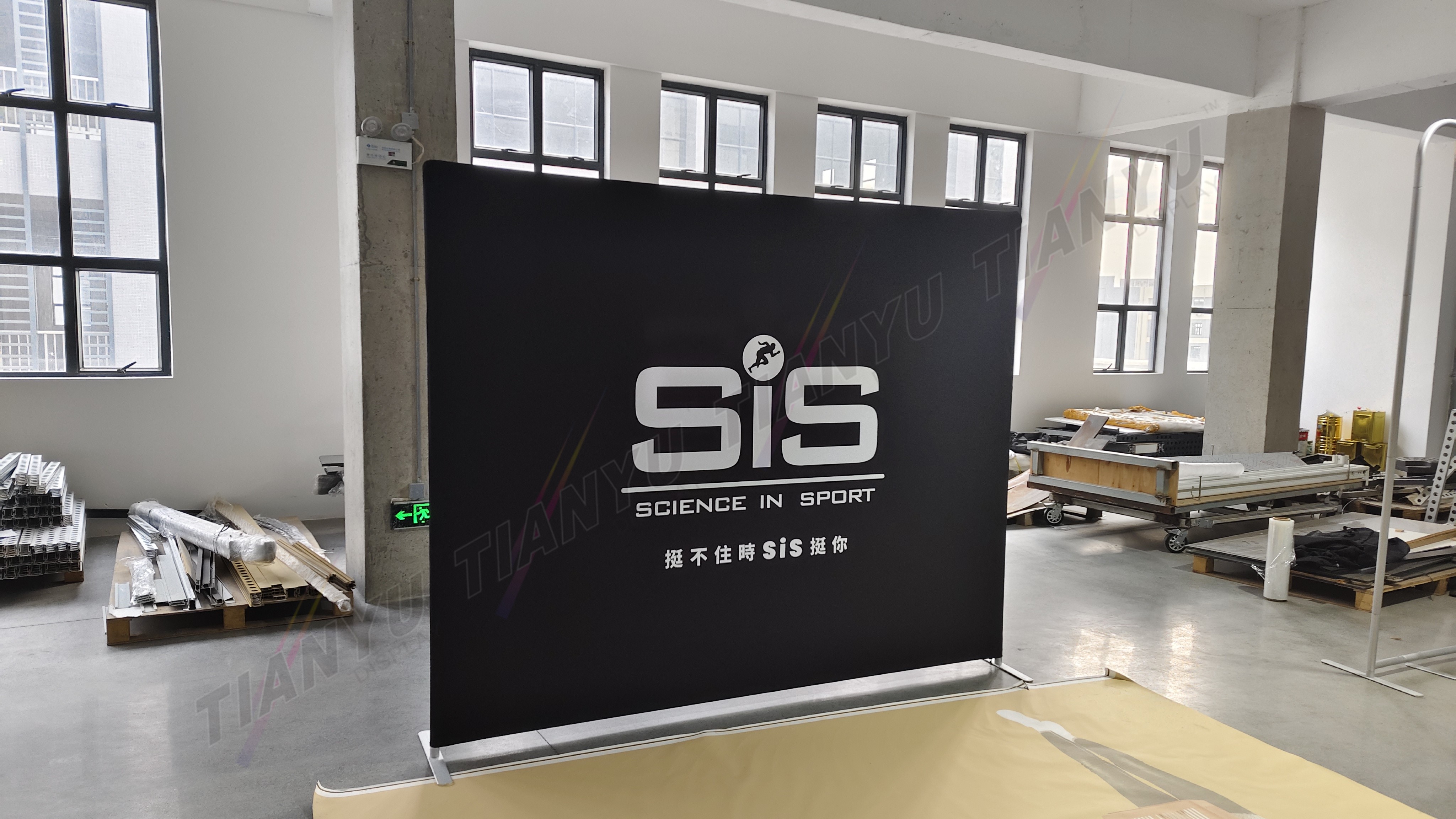 快幕秀展覽牆 Portable Exhibition Booth Background 圓角款式