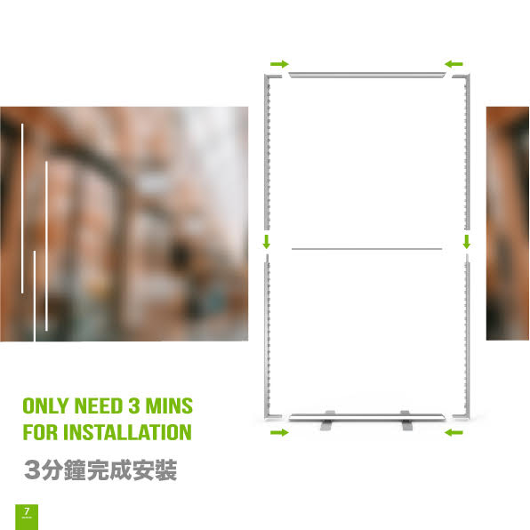 攜帶式卡布燈箱 (雙面) LED fabric lightbox-10