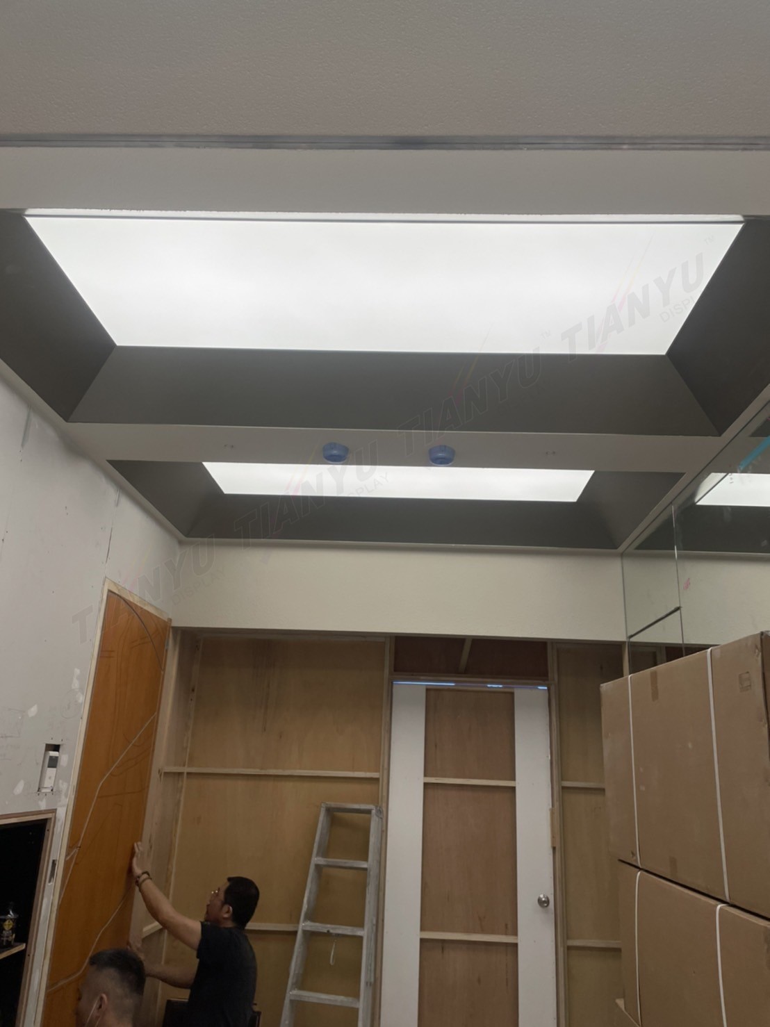 LED天花板卡布燈箱-軟膜燈箱-New Balance NB 客戶見證 Soft film light box,LED fabric light box