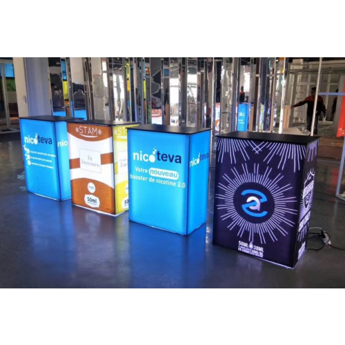 卡布燈箱展示台桌Display table出租-1